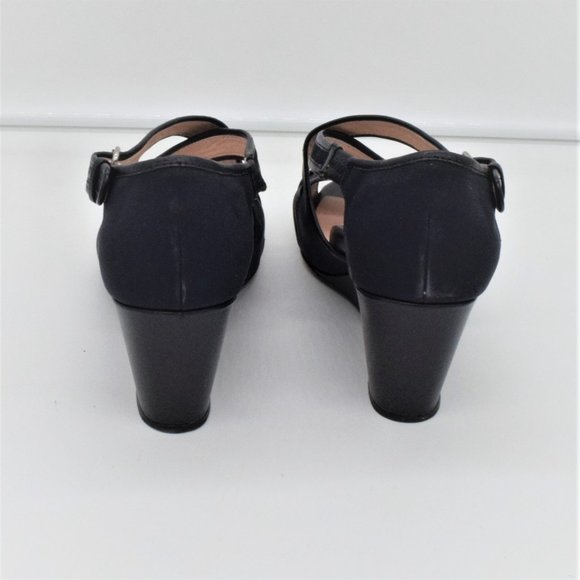 Taryn Rose Wedge Sandal Navy - Picture 6 of 12